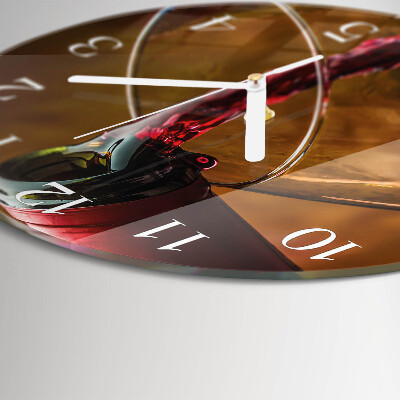 Horloge ronde Vin