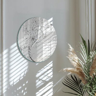 Horloge ronde Fleurs