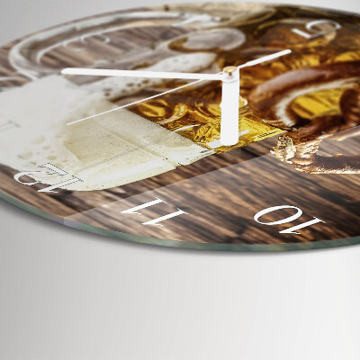 Horloge ronde Bretzel à la bière
