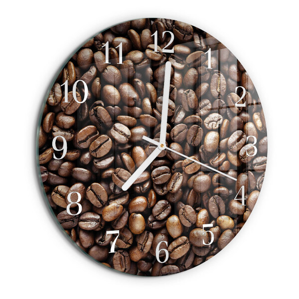 Horloge ronde Café en grains