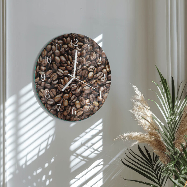 Horloge ronde Café en grains