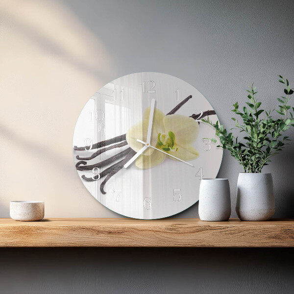 Horloge ronde Vanille
