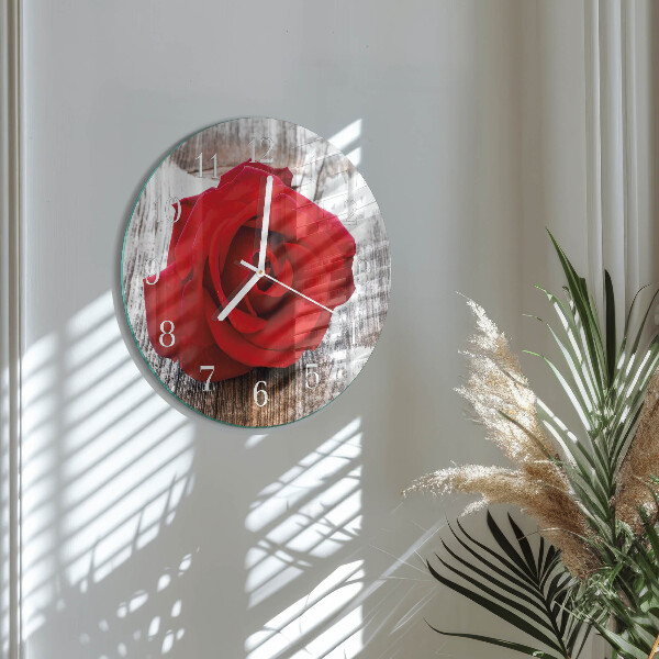 Horloge ronde Rose