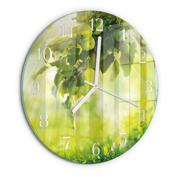 Horloge ronde Pommier