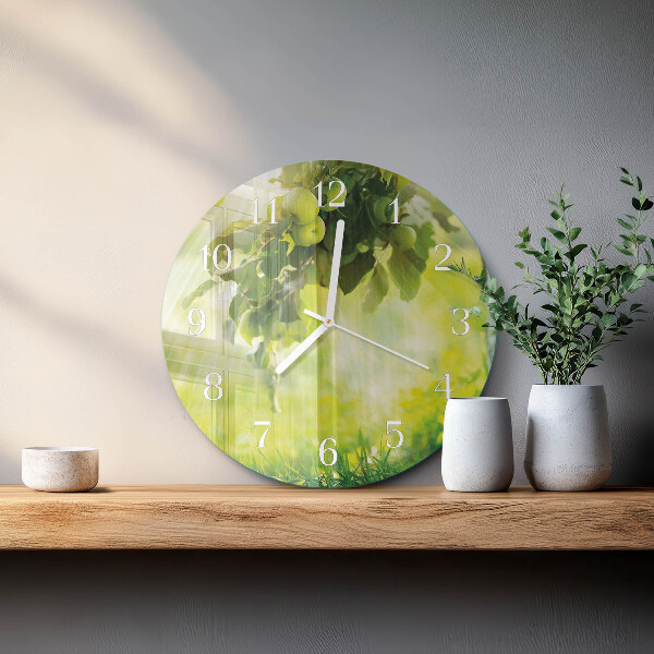 Horloge ronde Pommier