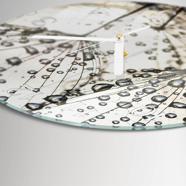 Horloge ronde Gouttes de rosée