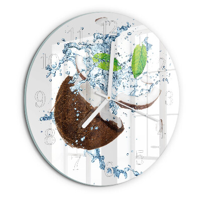 Horloge ronde Noix de coco