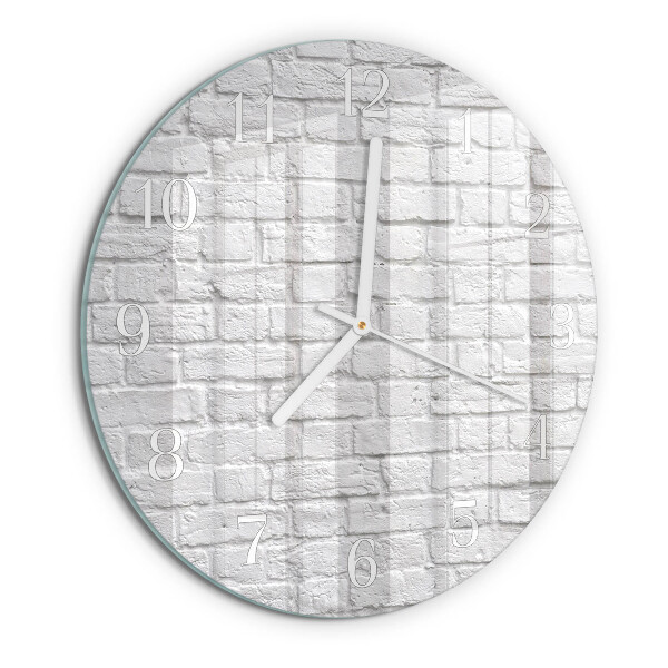 Horloge ronde Brique