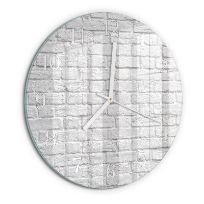 Horloge ronde Brique