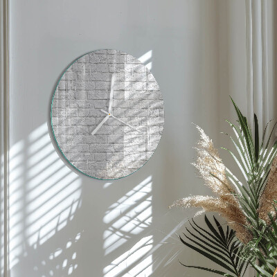 Horloge ronde Brique
