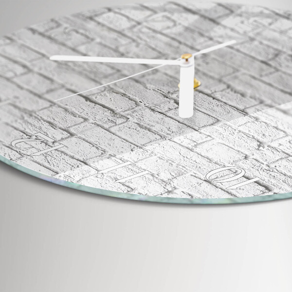 Horloge ronde Brique