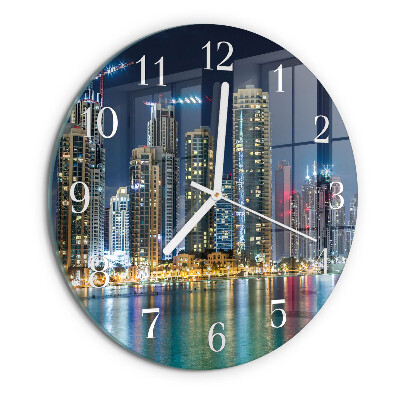 Horloge ronde Soirée en ville