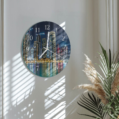 Horloge ronde Soirée en ville