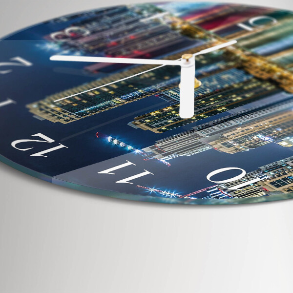 Horloge ronde Soirée en ville