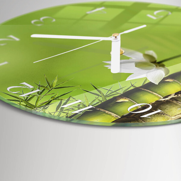 Horloge ronde Bambou