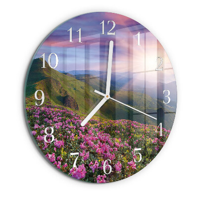 Horloge ronde Paysage