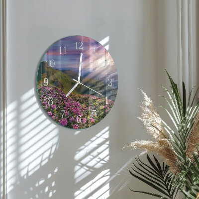Horloge ronde Paysage