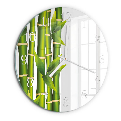 Horloge ronde Bambou