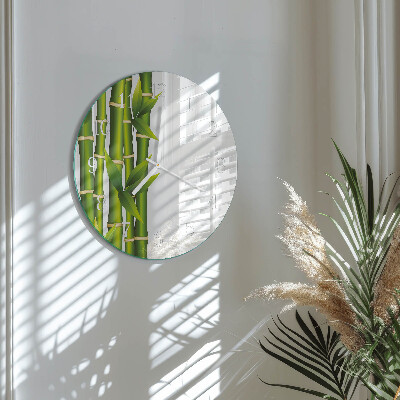 Horloge ronde Bambou