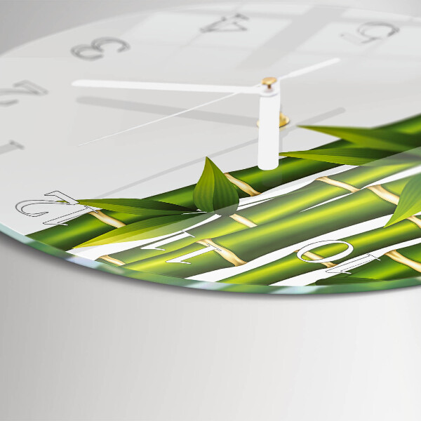 Horloge ronde Bambou