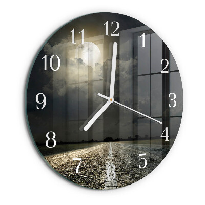 Horloge ronde Chemin de la Lune