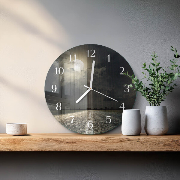 Horloge ronde Chemin de la Lune