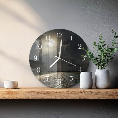 Horloge ronde Chemin de la Lune