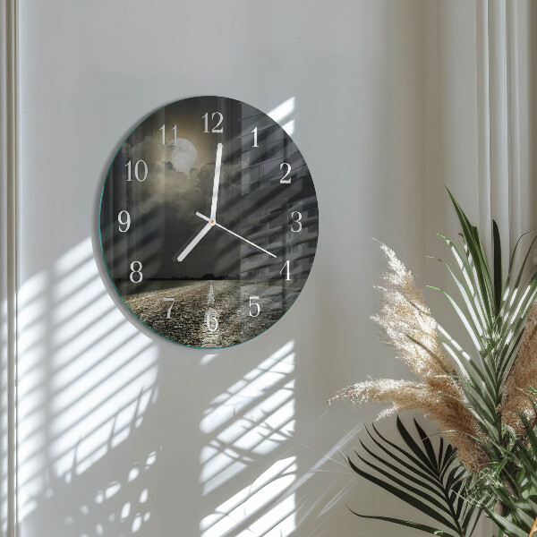 Horloge ronde Chemin de la Lune