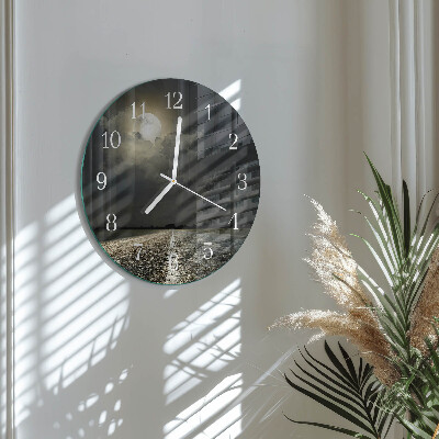 Horloge ronde Chemin de la Lune