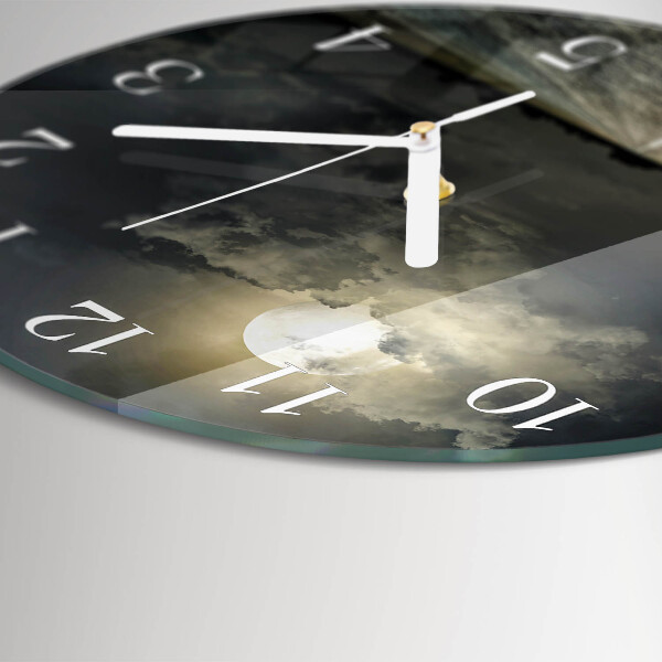 Horloge ronde Chemin de la Lune