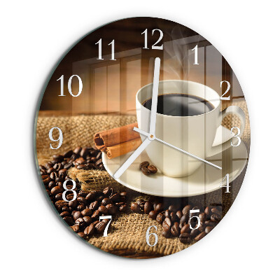 Horloge ronde Café