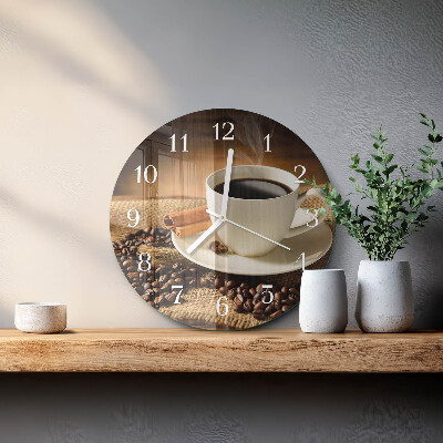Horloge ronde Café