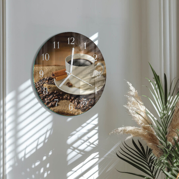 Horloge ronde Café