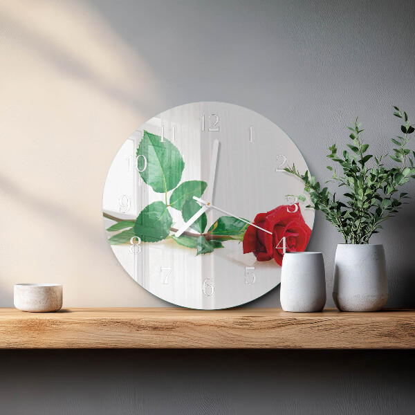 Horloge ronde Rose