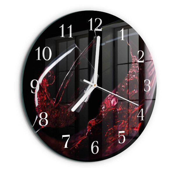 Horloge ronde Vin