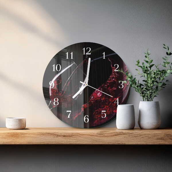 Horloge ronde Vin