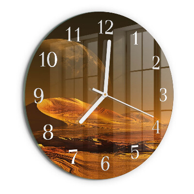 Horloge ronde Désert
