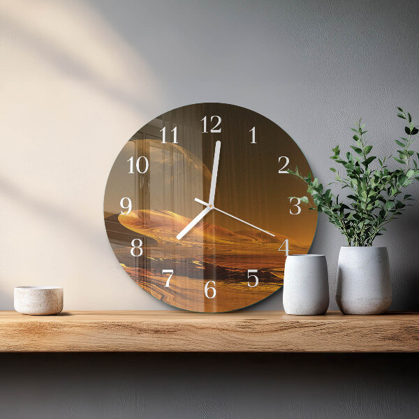 Horloge ronde Désert