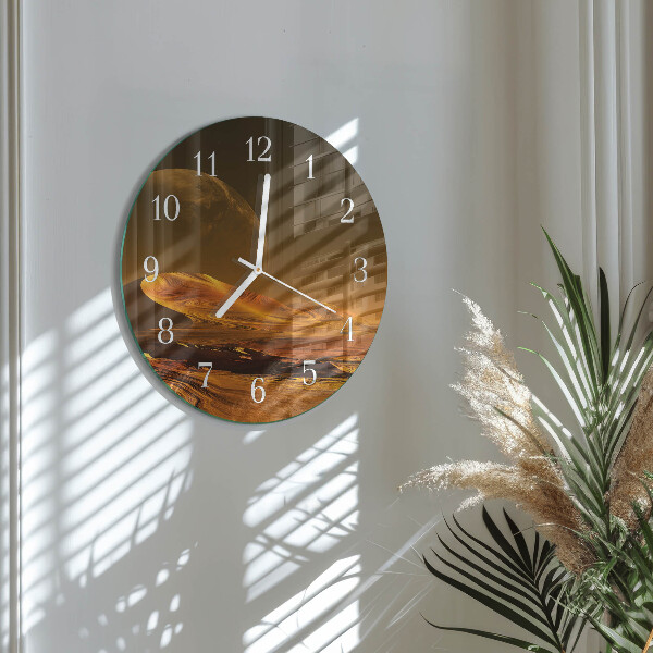 Horloge ronde Désert