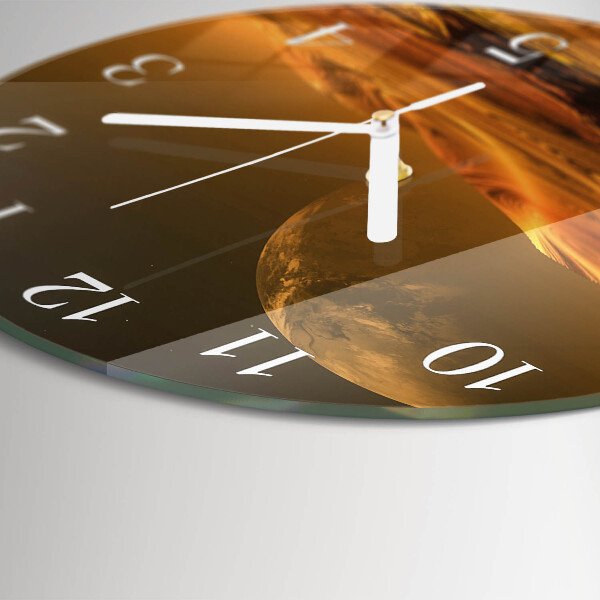 Horloge ronde Désert