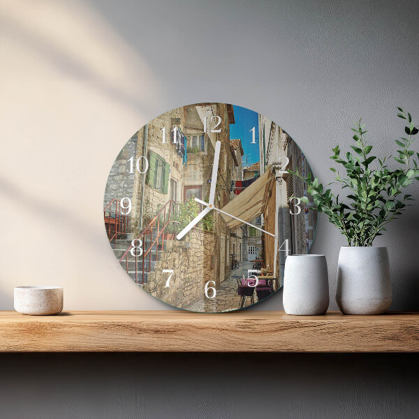 Horloge ronde Rue