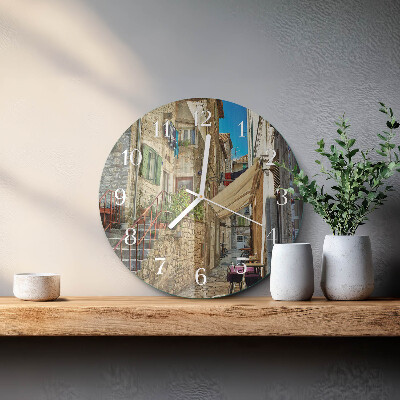 Horloge ronde Rue
