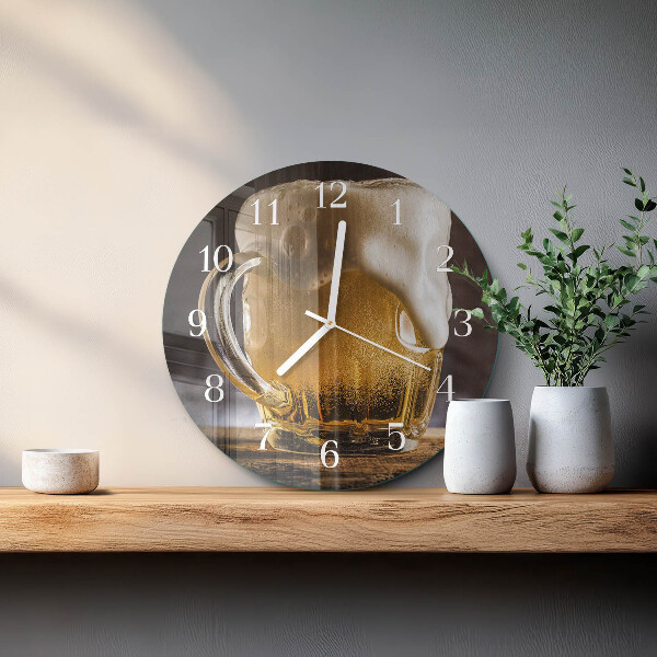 Horloge ronde Bière