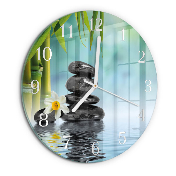 Horloge ronde Pierres