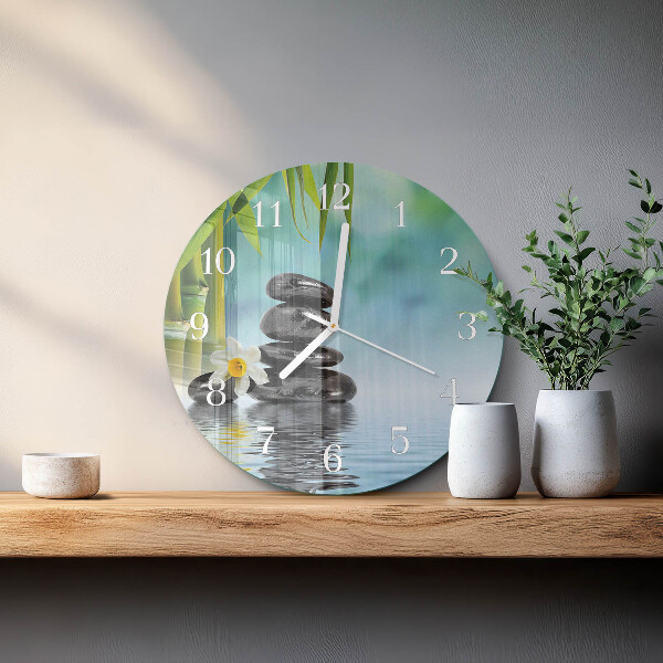 Horloge ronde Pierres