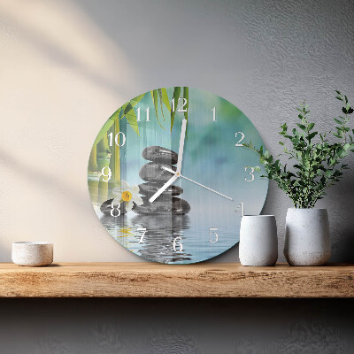 Horloge ronde Pierres