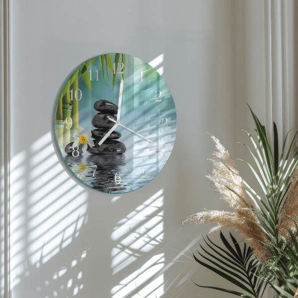 Horloge ronde Pierres