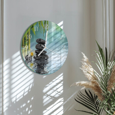 Horloge ronde Pierres