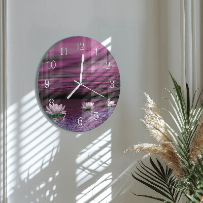 Horloge ronde Nénuphars