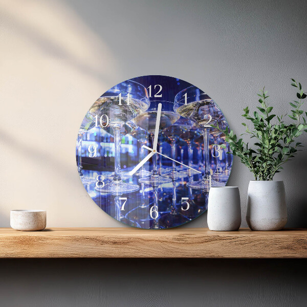 Horloge ronde Lunettes